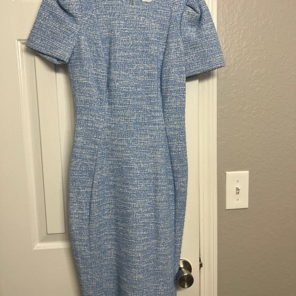 Calvin Klein Blue Sheath Dress